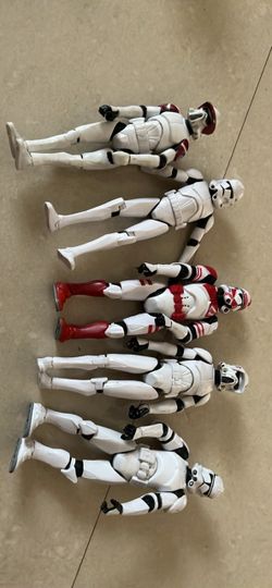 Star Wars Stormtrooper Action Figures Lot of 5
