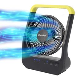 Portable Camping Fan, Battery or USB Powered 