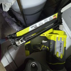Ryobi 15ga. Cordless Angled Finish Nailer