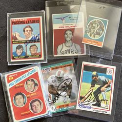 Autographed hall of famer rookies and numbered cards