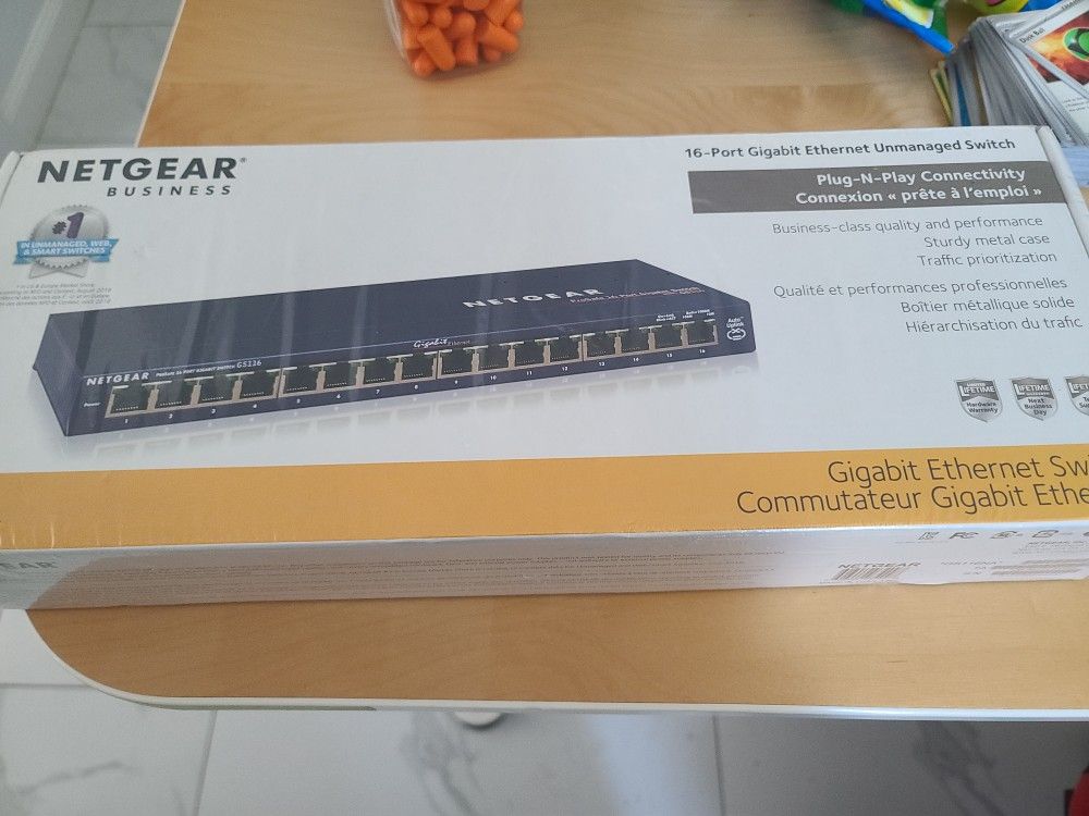 Netgear 16 Port Gigabit Ethernet Unmanaged Switch
