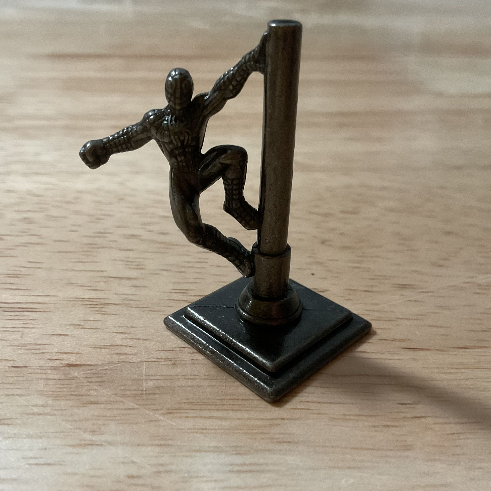 Monopoly SpiderMan hanging on Pole Token Replacement Game Part Piece Metal 2007