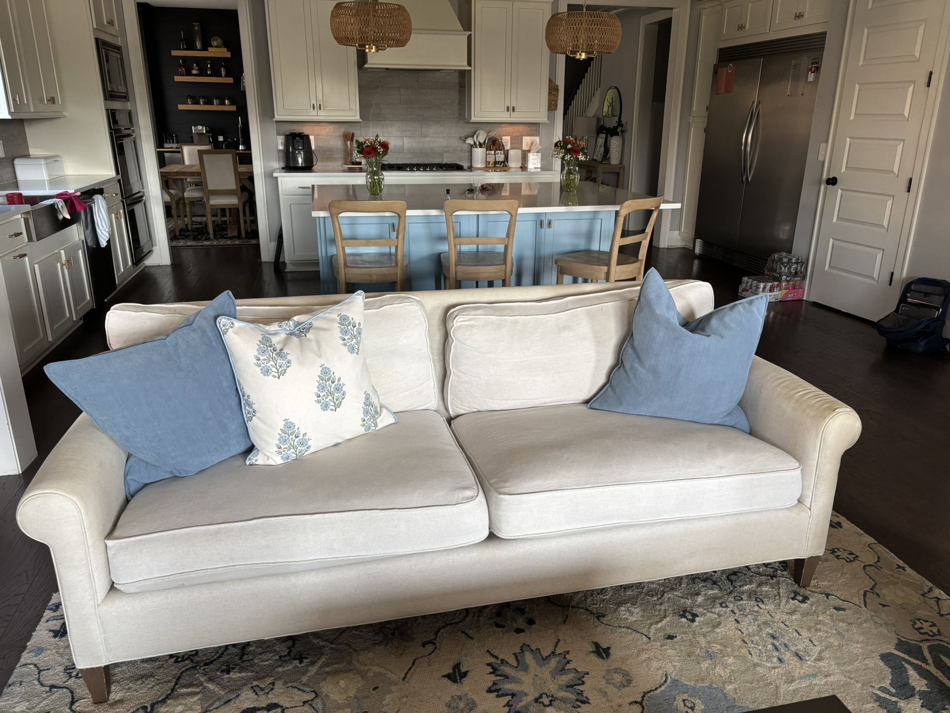 2 Full Size Crate And Barrel Sofas 
