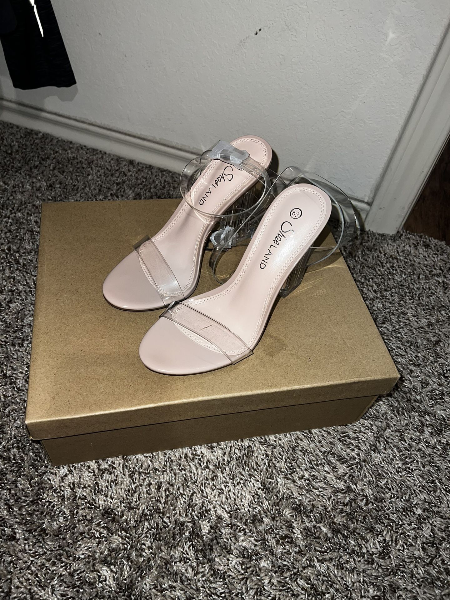 Nude Clear Heels 