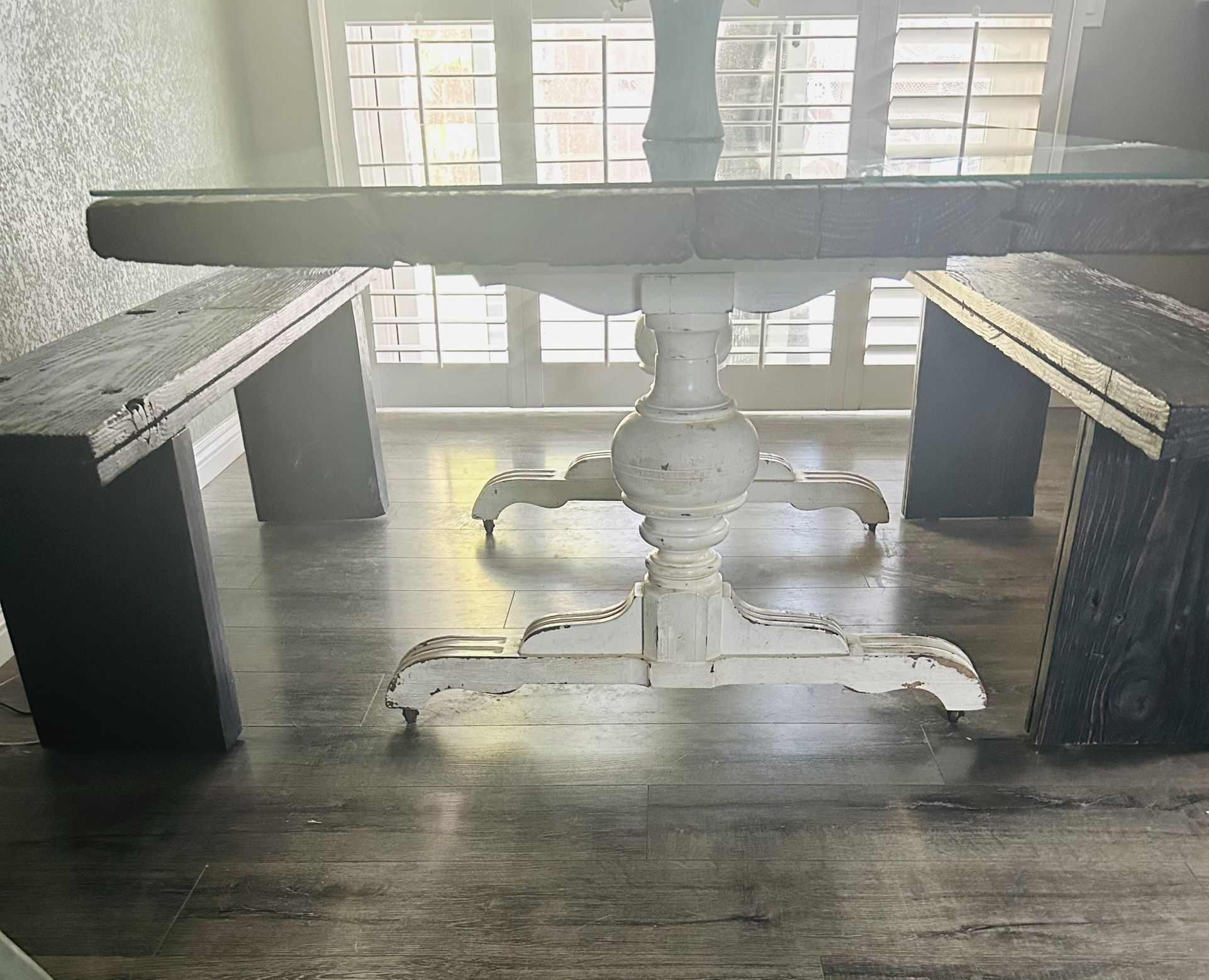 Antique Bench Dinning Table