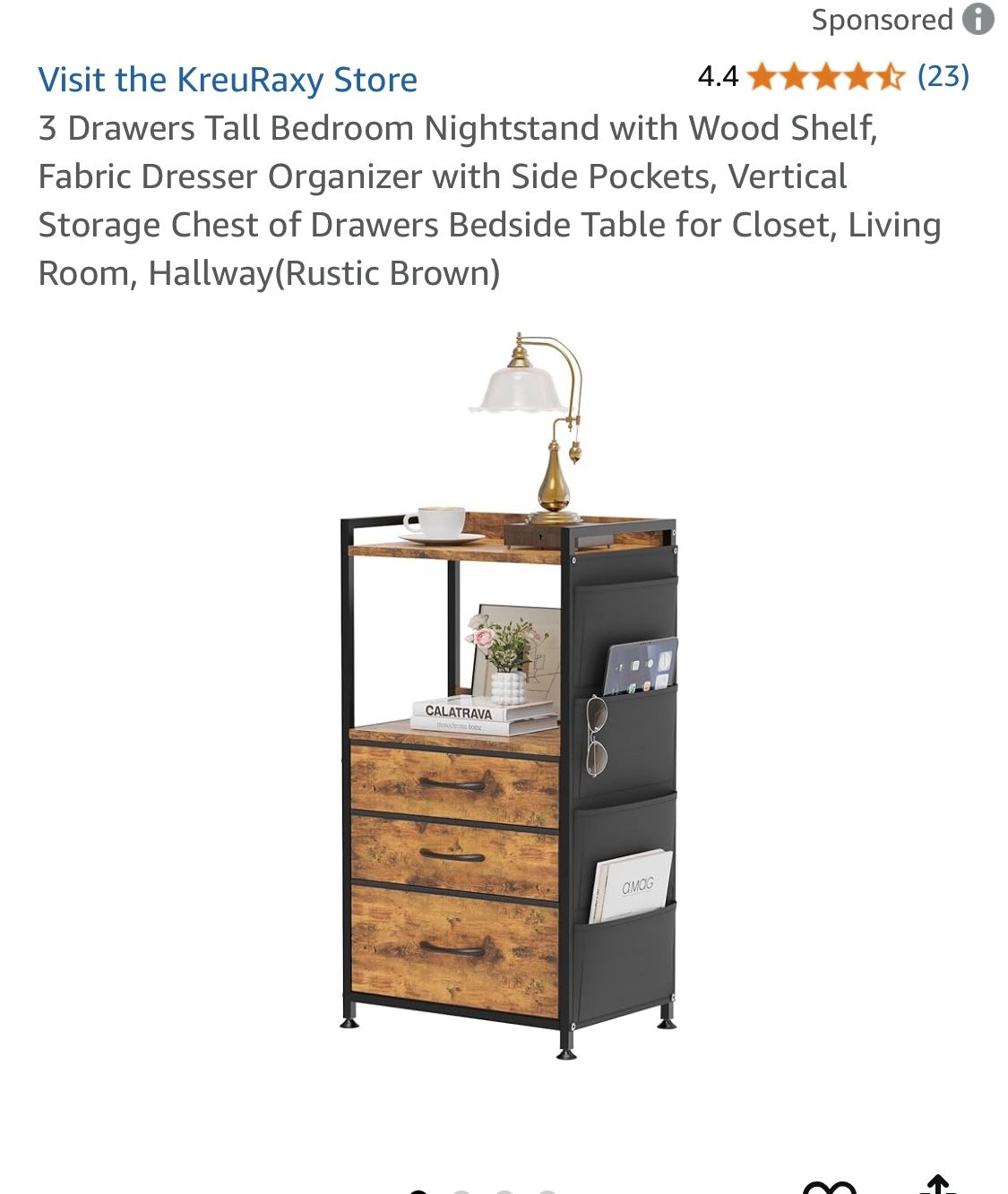 KREURAXY new tall bedroom nightstand