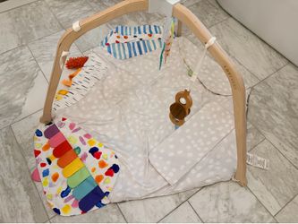 Lovevery play gym and sensory strands