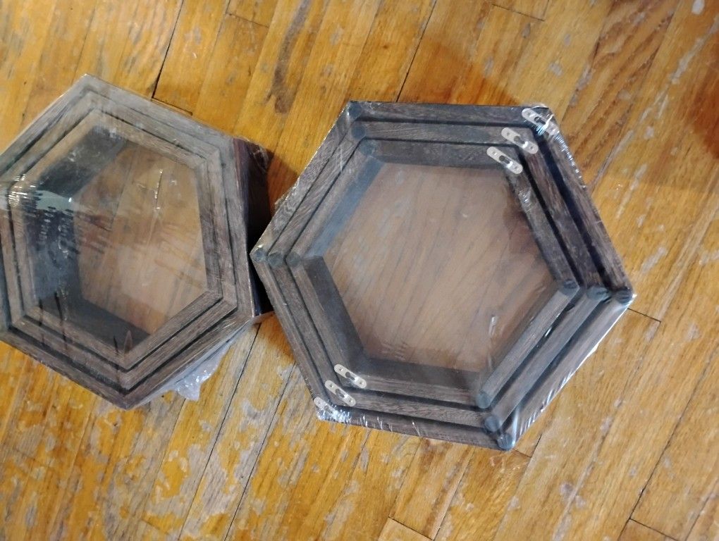 Honeycomb Floating Shelves 