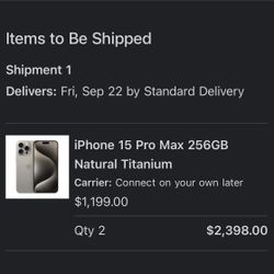 iPhone 15 Pro Max 256 GB BRAND NEW