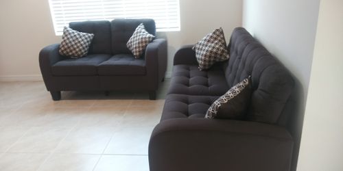 Beautiful Brown Sofa and Love Seat On Sale * We Deliver