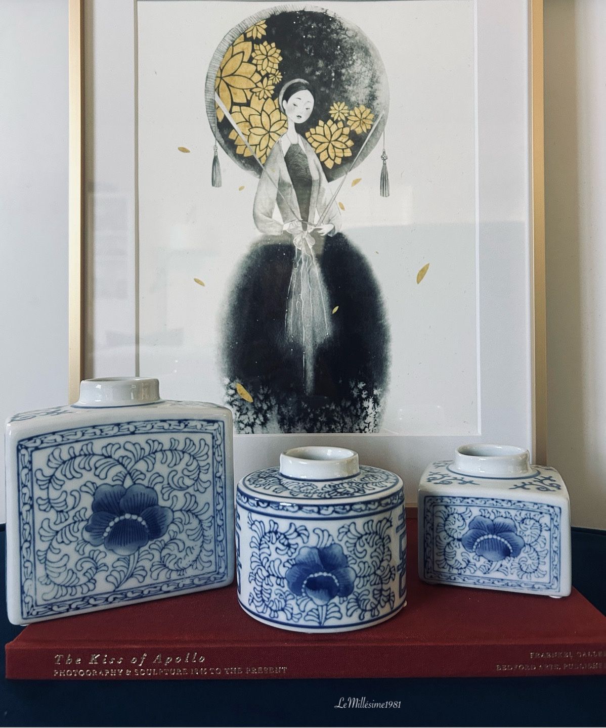 Blue & White Porcelain Trio – Floral & Double Happiness Vase Set ✨