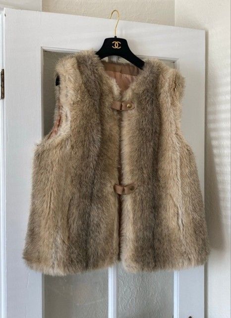 Vintage Faux Fur Vest Country Pacer 1960s