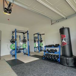 Garage Gym, Flooring + Bench For Sale