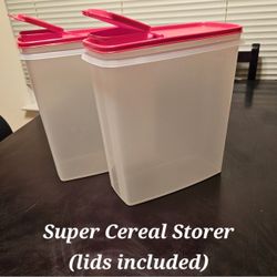 Tupperware Super Cereal Storer With Lids