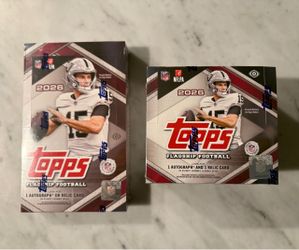 2026 Topps Football Flagship Hobby & Jumbo Box - Factory Sealed
