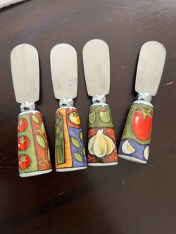 Joie vegetable-themed cheese spreaders.