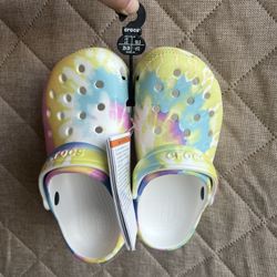 Crocs- Kids Size 12 Tie-Dye Sandals, NWT