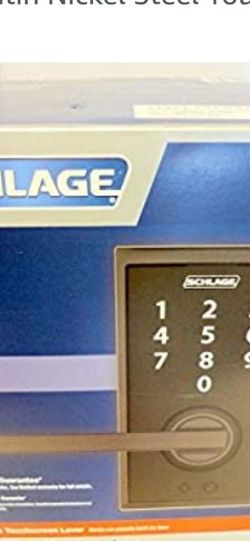 Keyless Touchscreen Latitute Lever With Century Trim In Satin Nickel