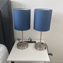 Nightstand Lamp Navy Blue