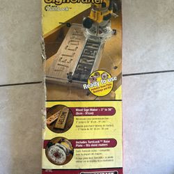 Milescraft 1206 SignCrafter wood sign making kit.