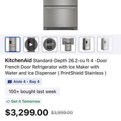 KitchenAid Refrigerator 