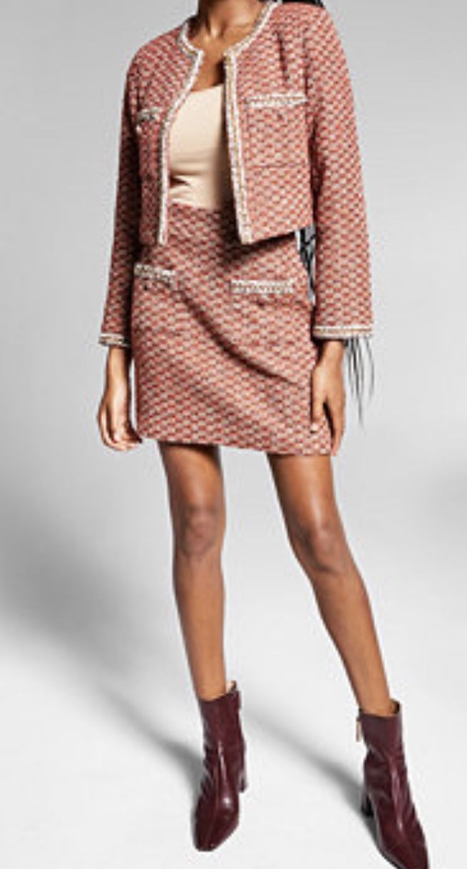 Size 10 Tweed skirt Bar III Jeannie Mai