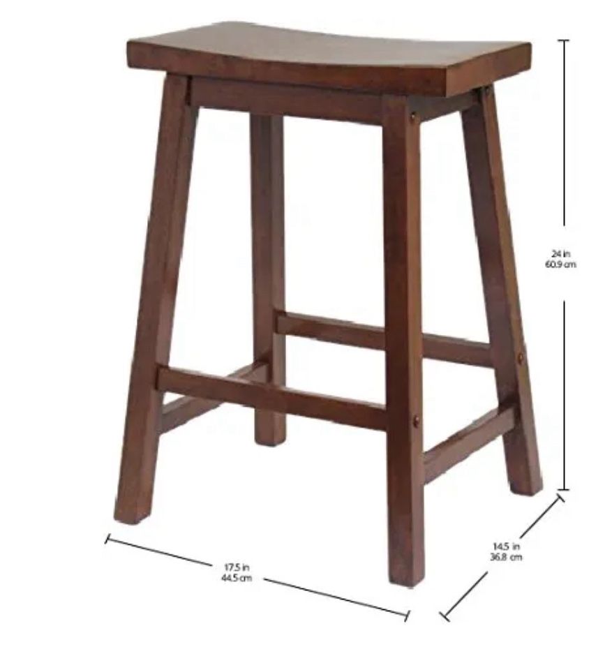 Wood Saddle Stools