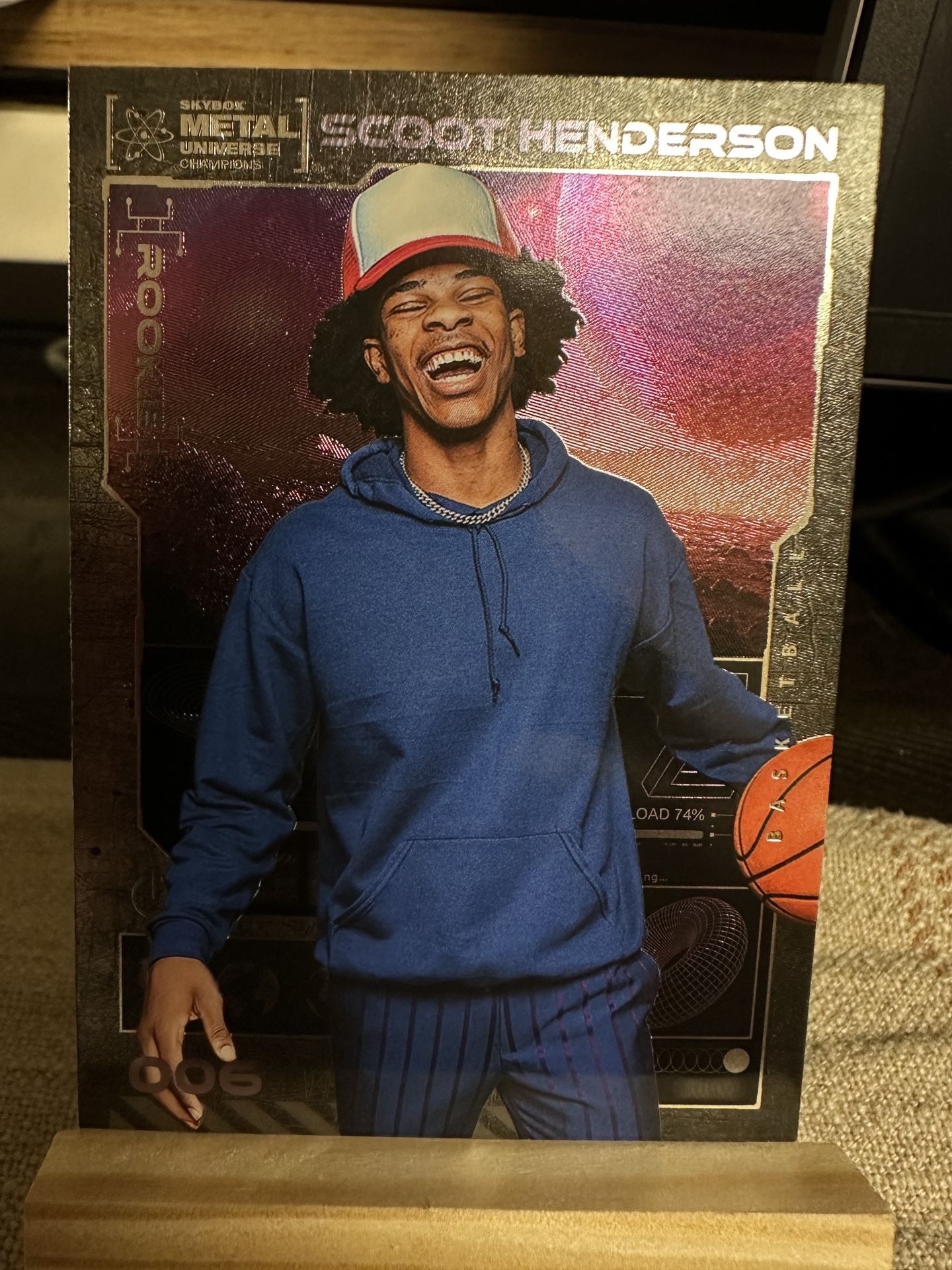 SCOOT HENDERSON RC 2023 SKYBOX METAL UNIVERSE #006 ROOKIE BASKETBALL CARD