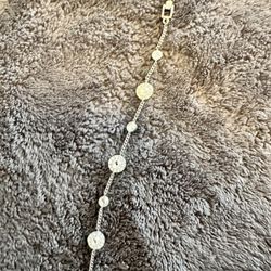 New Givenchy Bracelet Sterling Silver With Crystals 