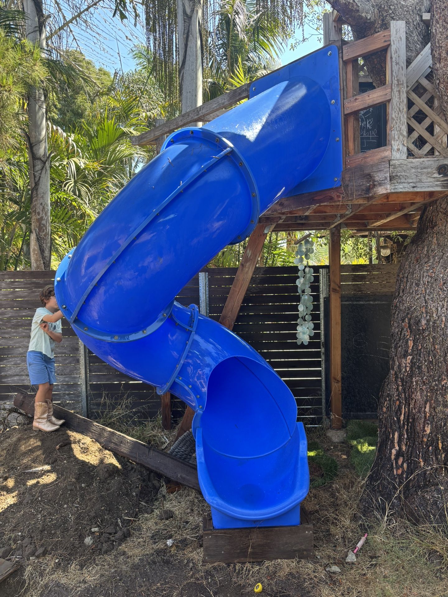 Tube Kids Slide Super Fun! For Play Swingset Treehouse Jungle Gym