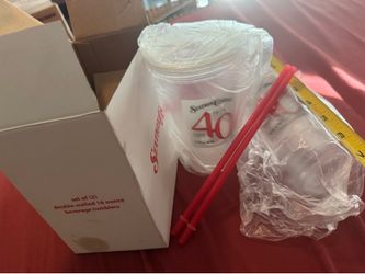 $25 For both Station Casinos 16oz plastic tumblers with straws!