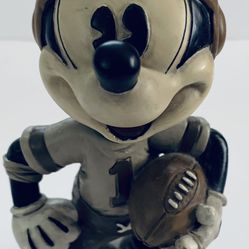 Mickey Mouse Bobble Head Figurine Football Walt Disney World RARE 8 1/2" 