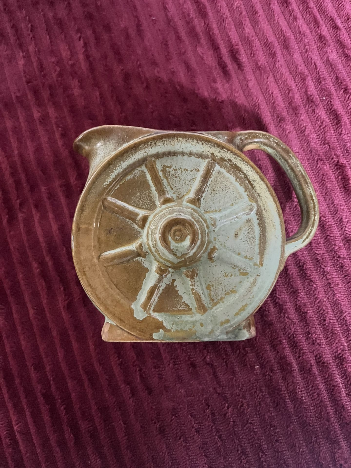 Vintage Frankoma Wagon Wheel Creamer