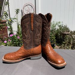 Lucchese Rowdy Ostrich Men’s Cowboy Boots