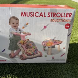 Baby walker musical stroller