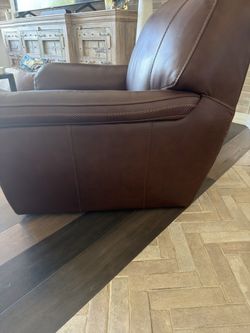 Brown Leather Recliner Chair