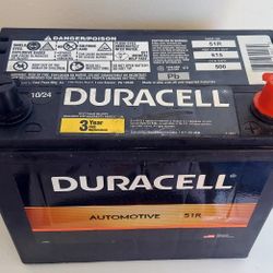 Car Battery Honda Acura Size 51R Only 9 Months Old