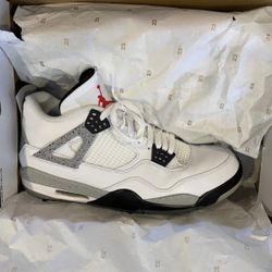 White Cement - Jordan 4 - Golf Size 13