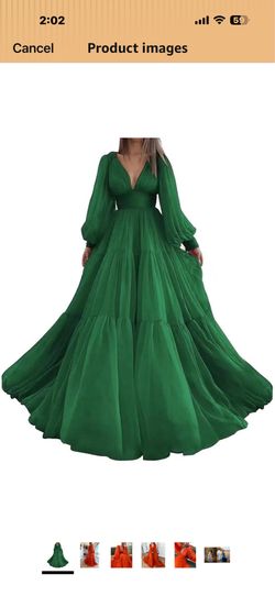 Emerald green dress