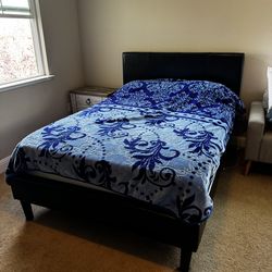 Full size bed with mattress