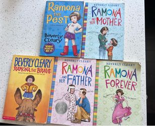 Set of 5 Beverly cleary Ramona books for kids