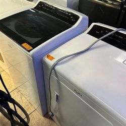 DELIVERY AVAILABLE! Whirl pool Was her Ele ctric Dry er Set High Efficiency unit