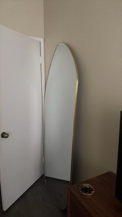 Full-Length Floor Mirror Gold Frame