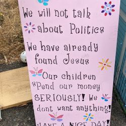 No Soliciting Sign