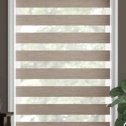 33-72 Brown Zebra Roller Blinds