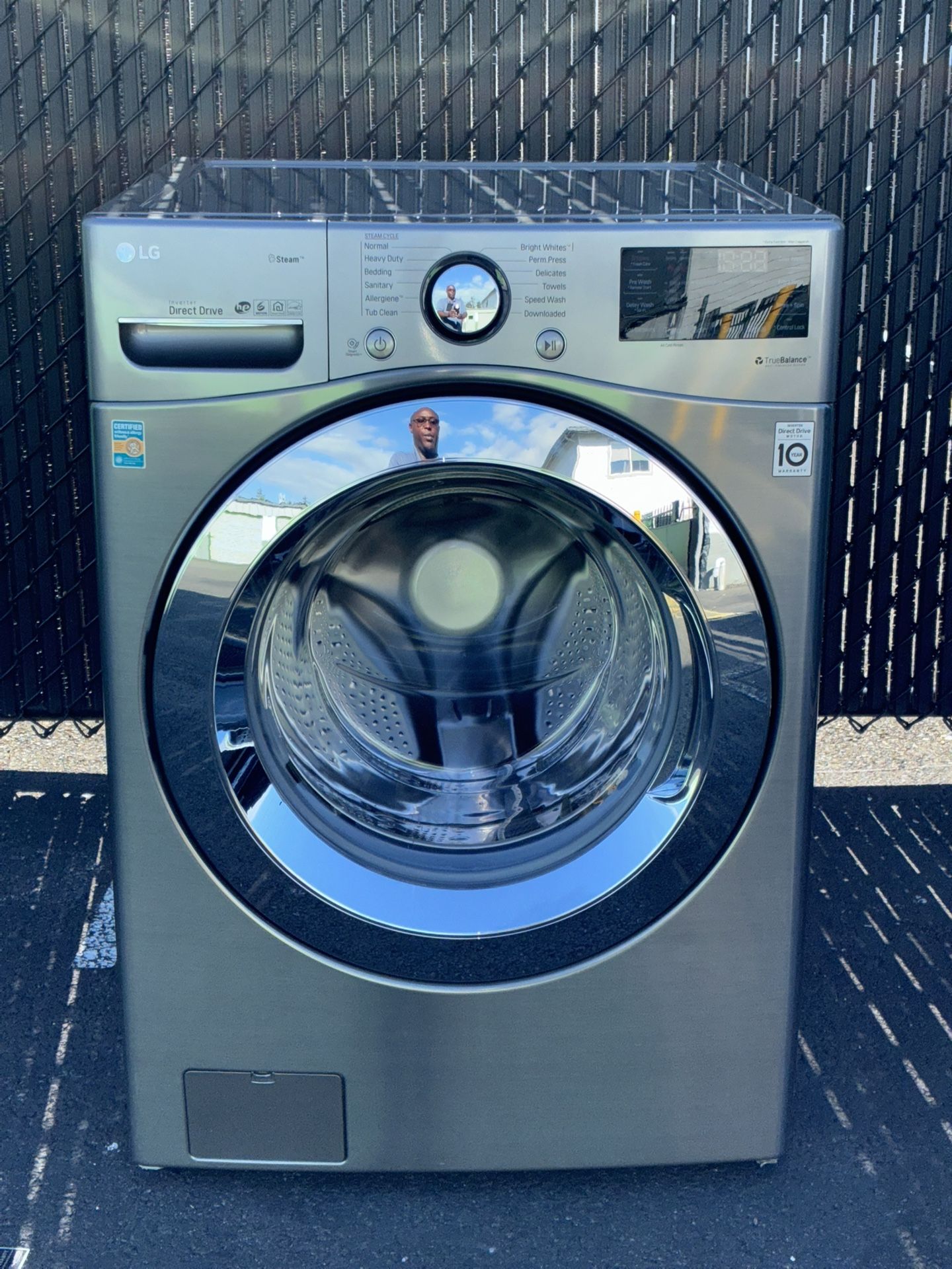 LG FRONT LOAD WASHER.