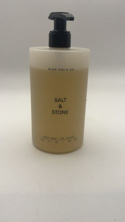 SALT&STONE BLACK ROSE & OUD BODY WASH 15.2 OZ 450ML W/O BOX