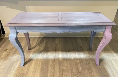 Boho Distressed Entry Way Table 