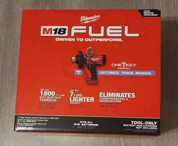 Milwaukee New 1/2" High Torque Impact Wrench- One Key