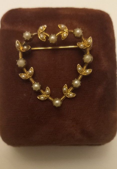 Vintage Heart Brooch